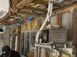Reconstruction from a damage restoration project