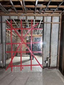 Reconstruction from a damage restoration project