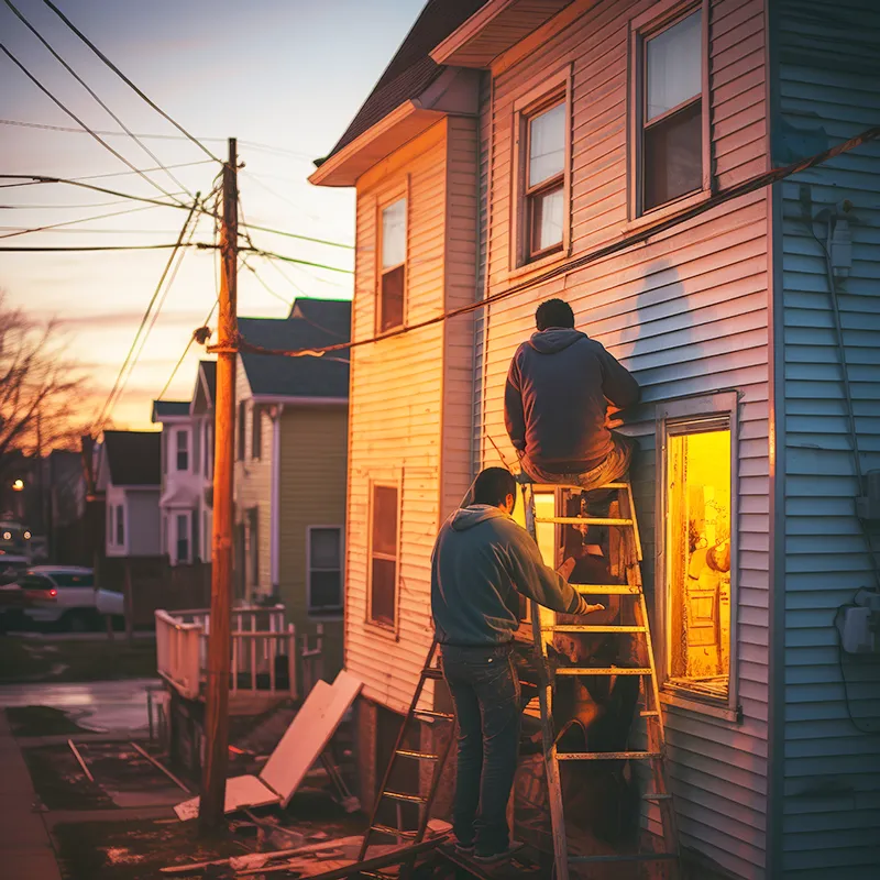 Fire damage restoration